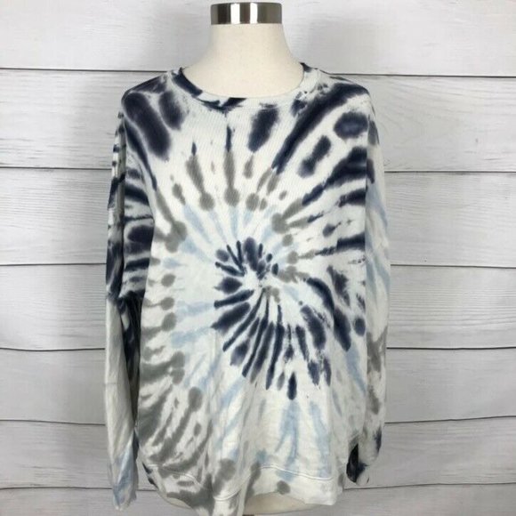 Peloton Tops - Peloton Womens Large Peloton Tie Dye Sweatshirt Multicolor Crew Neck Long Sleeve